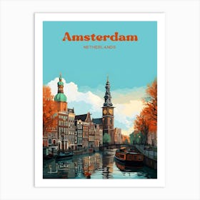 Amsterdam Netherlands Travel Art Art Print