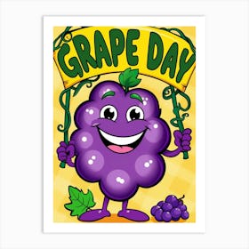 Grape Day Art Print