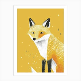 Yellow Arctic Fox 2 Art Print