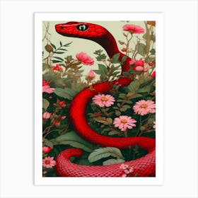 Snake In The Grass Art Print