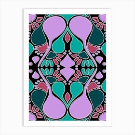 Abstract Psychedelic Pattern Art Print