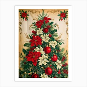 Christmas Tree Tapestry 1 Style William Morris Art Print