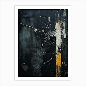 Black And Yellow 1 Art Print