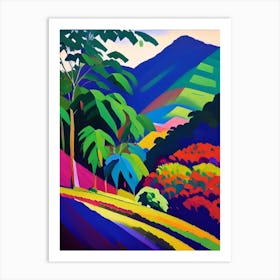 Baliem Valley Indonesia Colourful Painting Tropical Destination Art Print