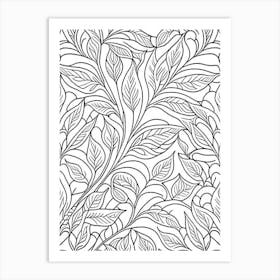 Tea Leaf William Morris Inspired 2 Art Print
