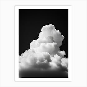 Cloud Wall Art Painting Black And White Sky Print Art Print