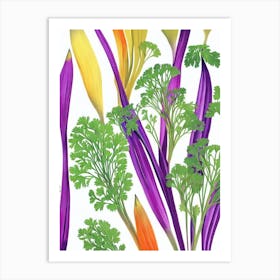 Parsley Root Marker vegetable Art Print