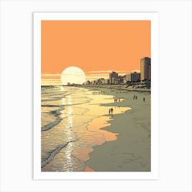 Atlantic City Beach New Jersey 4 Art Print