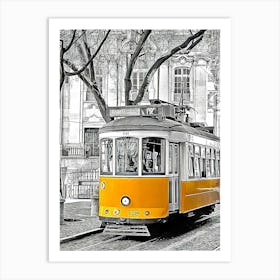 Lisbon Tram Art Print