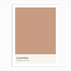 Cashmere Colour Block Poster Art Print