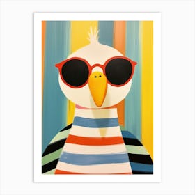 Little Duck 1 Wearing Sunglasses Art Print