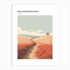 The Cotswold Way England 1 Hiking Trail Landscape Poster Art Print