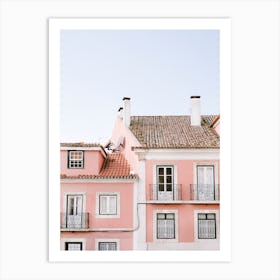 Lisbon Pink In Graca Art Print