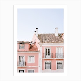 Lisbon Pink In Graca Art Print