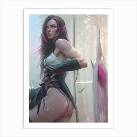 Sophia Brave Sexy Warrior Art Print