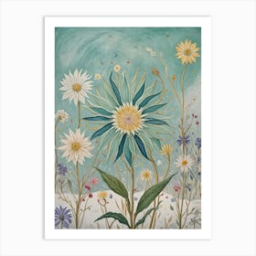 Winter Flowers Art Print