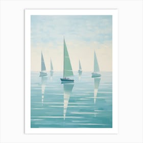 Sailboats 6 Art Print