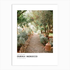 Coordinates Poster Ourika Morocco 2 Art Print