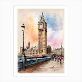 Big Ben Clock In London Art Print