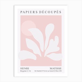 Matisse Pink Minimal Cutout Art Print