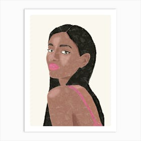 Portrait Of A Black Woman Art Print