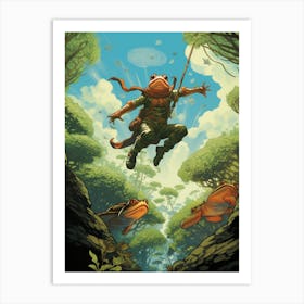 Leap Of Faith Storybook Frog 4 Art Print