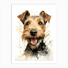 Modern Airedale Terrier 1 Art Print