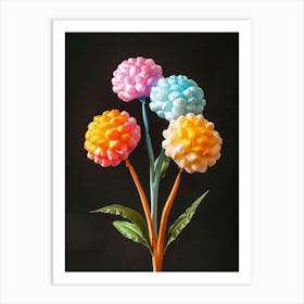 Bright Inflatable Flowers Prairie Clover 1 Art Print