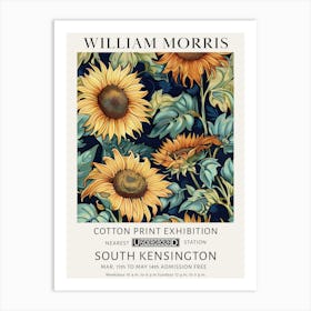 William Morris Vintage Poster Sunflowers Pattern Art Print