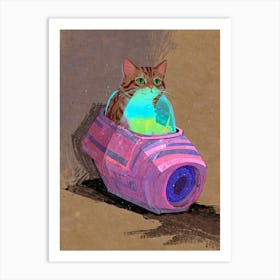 Cat In Space 9 Art Print