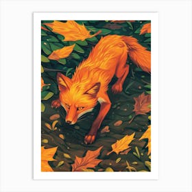 Autumn Fox Art Print