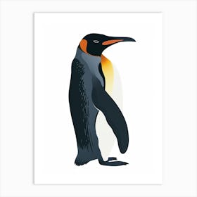 King Penguin Cooper Bay Minimalist Illustration 2 Art Print