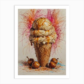 Ice Cream Cone 49 Art Print