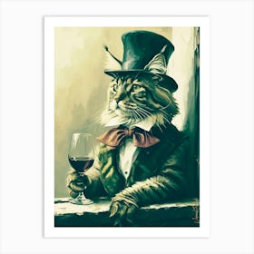 Mr Maine Coon Cat Art Print