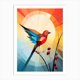 Bird Abstract Pop Art 2 Art Print