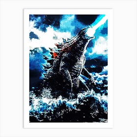 Godzilla King Of Monsters Art Print