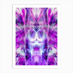 Purple Psychedelic Art Art Print