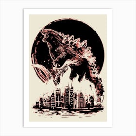 godzilla 8 Art Print