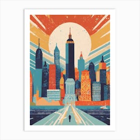 New York City Skyline 3 Art Print