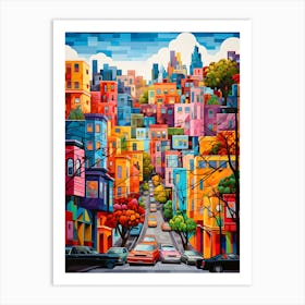 "Vibrant Vistas: San Francisco's Urban Canvas" Art Print