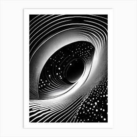 Cosmic Background Radiation Noir Comic Space Art Print