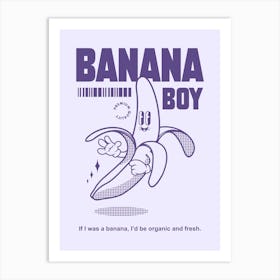 Retro Poster Funky Wall Art Retro Wall Decor Groovy Poster Trendy Banana BoyPrint Vintage Art Retro Art Art Print