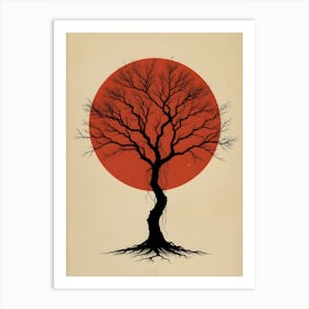 Tree In The Sun Art Print