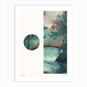 Nikko Japan 7 Cut Out Travel Poster Art Print