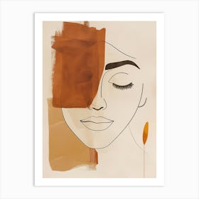 Woman'S Face 16 Art Print