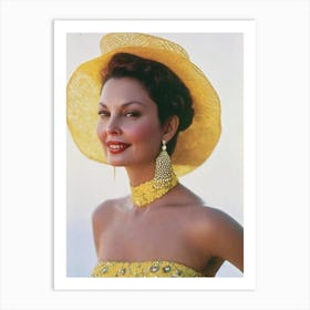 Ashley Judd Retro Collage Movies Art Print