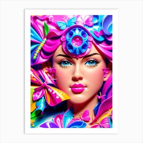 Kaleidoscope Girl 1 Art Print