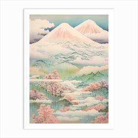 Mount Zao In Yamagata Miyagi, Japanese Landscape 3 Art Print