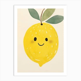 Friendly Kids Lemon 4 Art Print