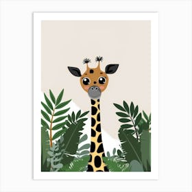 Giraffe In The Jungle 14 Art Print